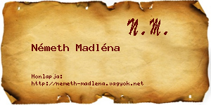 Németh Madléna névjegykártya